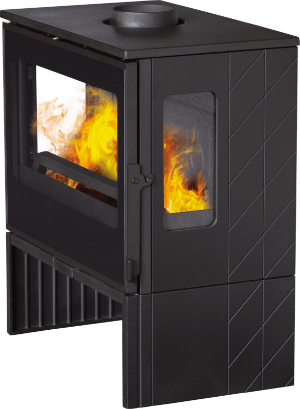 Peisovn Plamen Eco 12 kW støpejern emaljert